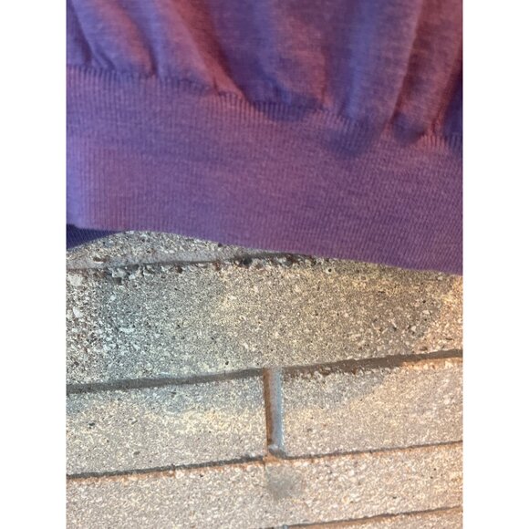Fairway & Greene Purple Knit Sleeveless Pullover Vest W/ Half-Zip Closure Mens L - Picture 5 of 11
